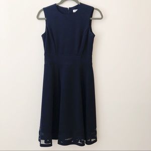 Calvin Klein Navy Fit and Flare Dress Size 2